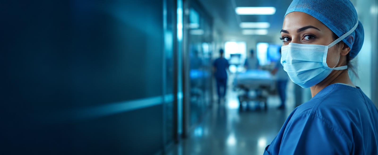 Profesional de enfermería en un hospital